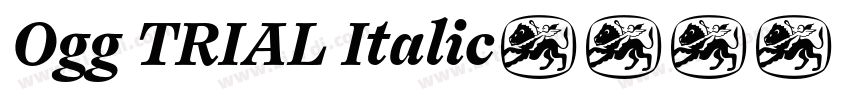 Ogg TRIAL Italic字体转换